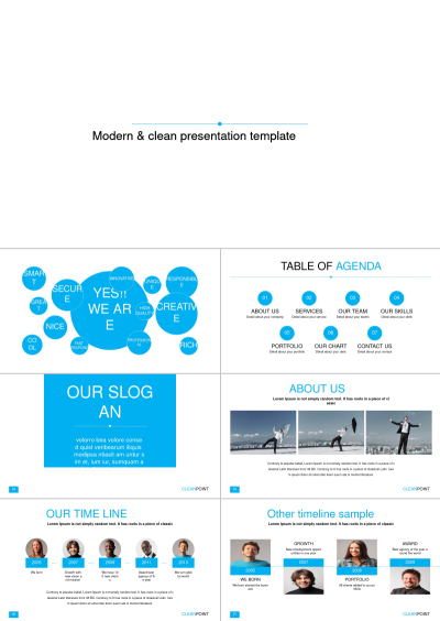 Modern & clean presentation template