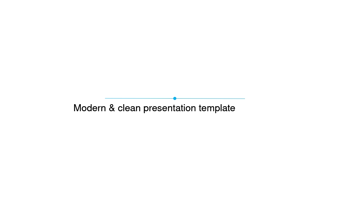 Modern & clean presentation template