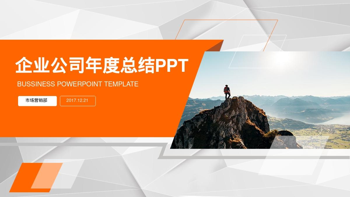 企业公司年度总结PPT