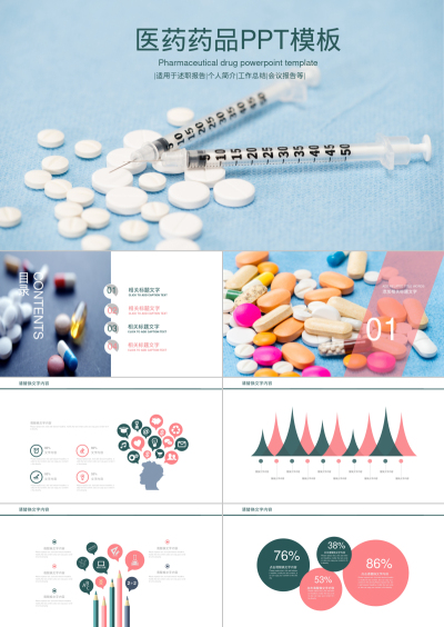 医药药品PPT模板