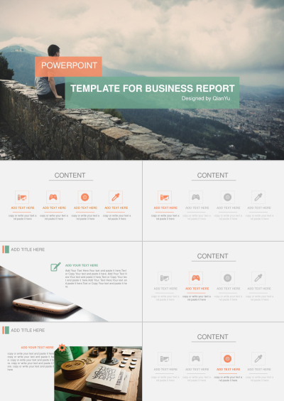 TEMPLATE FOR BUSINESS REPORT